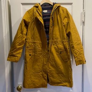 Brand new waxed cotton rain coat